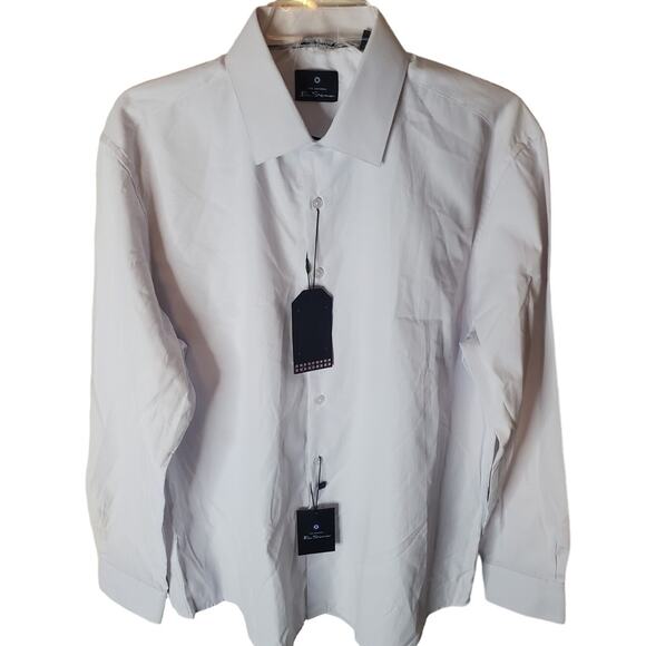 Ben Sherman Wrinkle Free Moisture Wicking Collared Buttondown, NWT, Large - Picture 1 of 6